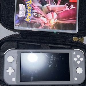 Grey Nintendo switch lite